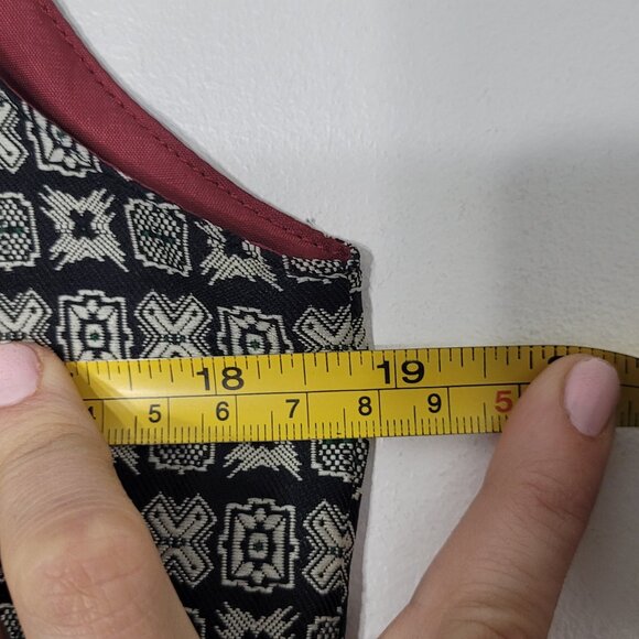 GAP Vintage Boy Kids Black Ivory Pockets Sleeveless V-Neck Button Front Vest Med - Picture 8 of 9